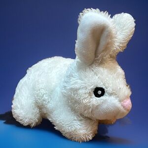 White Bunny Rabbit Plush Small Mini 5" Lovey Sewn eyes Inter-American Products